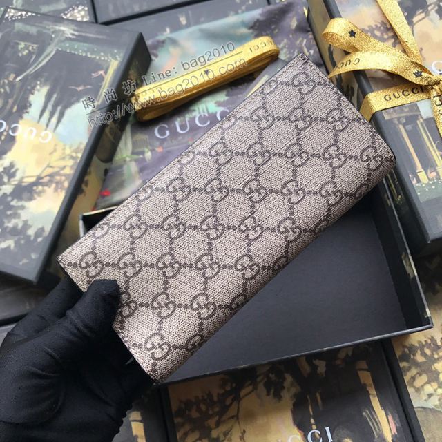 Gucci包 古馳錢包 459456pvc黃虎 珊瑚蛇印花 高端品質男士西裝夾 Gucci男錢包  gudj1294